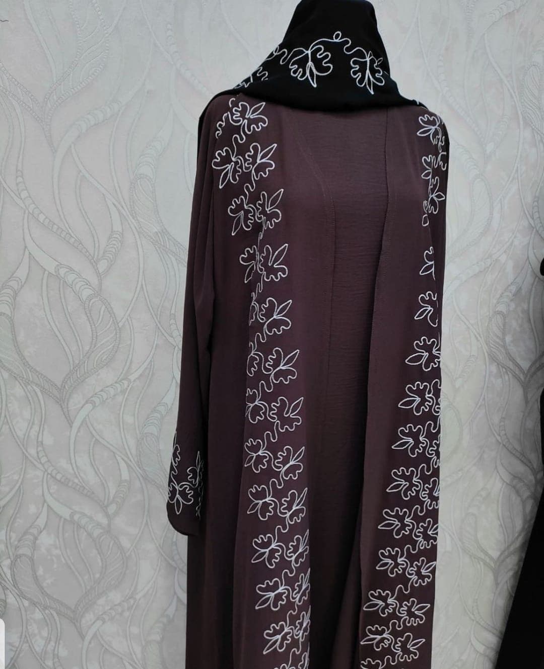 Black Abaya  B-07 - Premium Abaya by Shukran Abaya Ajman