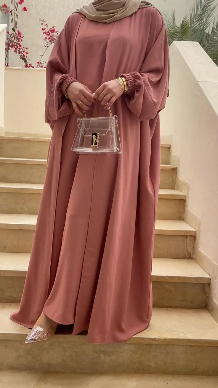 Color Abaya C-01 detail view 2 - Shukran Abaya