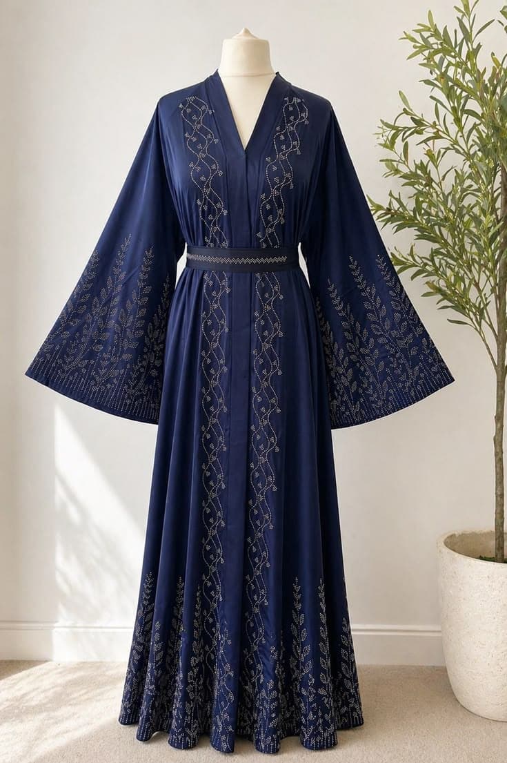 Embroidered Abaya E-01 - Premium Abaya by Shukran Abaya Ajman